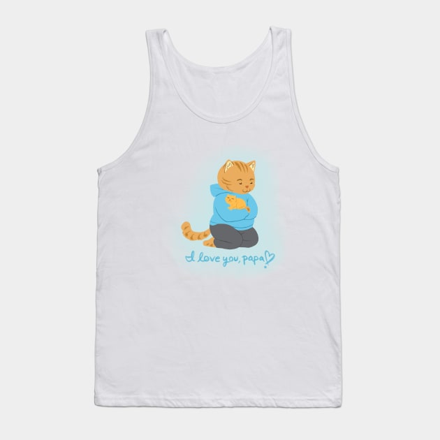 I Love you papa Tank Top by SarahWrightArt